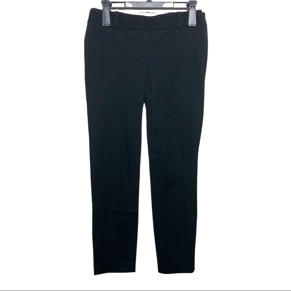 J Crew Stretch Ankle Dress Pants Black Size 2